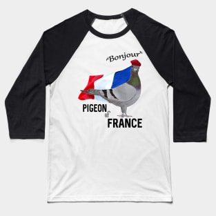 Pigeon of France Greeting Baseball T-Shirt